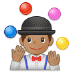 🤹🏽‍♂️ man juggling: medium skin tone display on Samsung